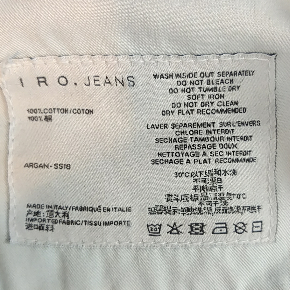 IRO Argan cropped raw-hem jeans 29 NWT - Picture 8 of 8